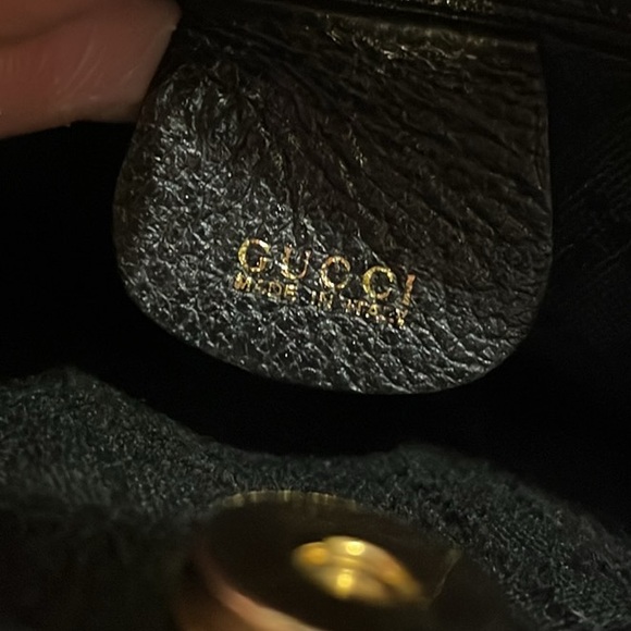 Gucci Diana Black Suede Leather Handbag Tote with Bamboo handles - Picture 14 of 17